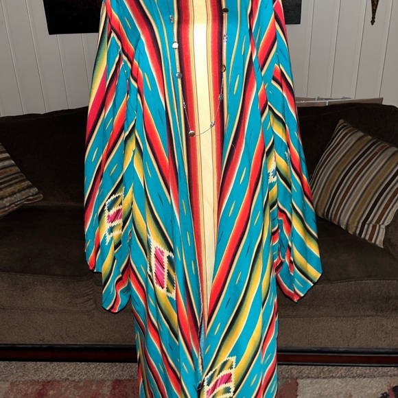 Lucky & Blessed • Size 3X • Boho • Dress/Cardigan Vest Set • Multi-Colors - Picture 2 of 16